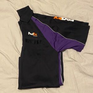 Dex Black and Purple Polo Shirt
